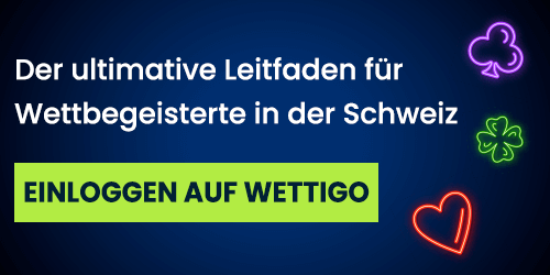 Neon-Symbole mit Herz und Kleeblatt begleiten einen Leitfaden für Wettfreunde in der Schweiz